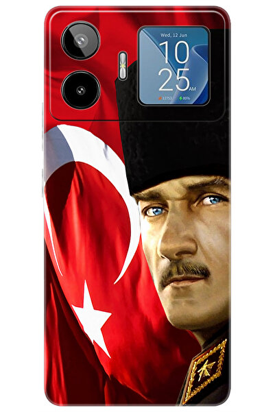 GM 26 PRO 5G (G903) Compatible Sheath Pattern Printed Silicone Ataturk and Turkish Flag NGO:726 CP-u7bakSN