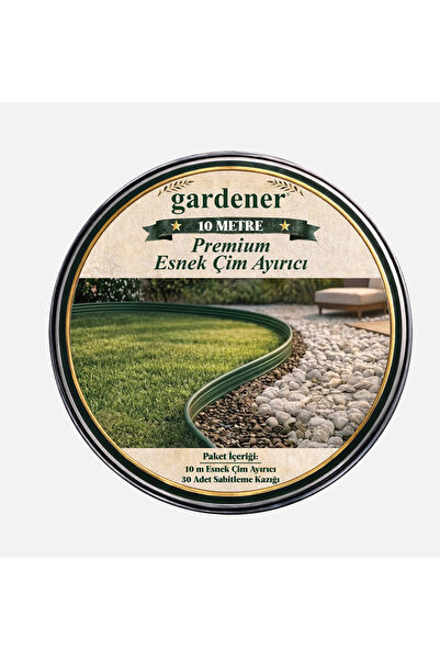 Genel Markalar Kazıklı Çim Ayırıcı 7,5cm x 10 Metre Yeşil