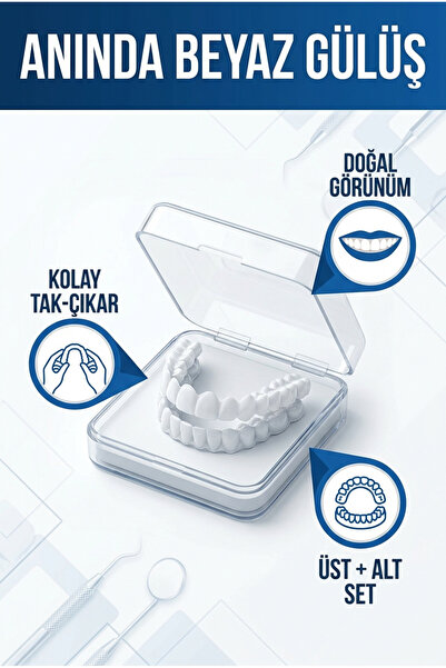 SNAPONSMİLE Klipsli Diş kaplama Kolay Tak Çıkar Diş Snapon smile Anında Beyaz...