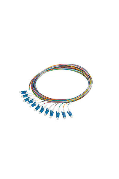 Lanberg PIGTAIL FIBRĂ OPTICĂ SM LC/UPC SEMI-ETANȘĂ 9/125 G657A1 12X2M MULTICO...