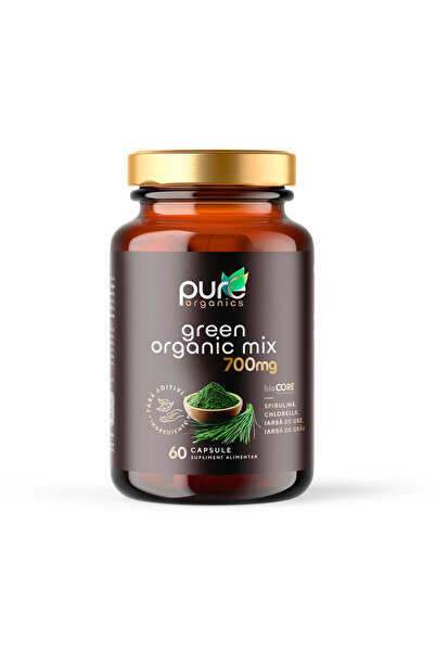 pureorganics Green Organic Mix spirulina + chlorella – Verdețuri și vitalitat...