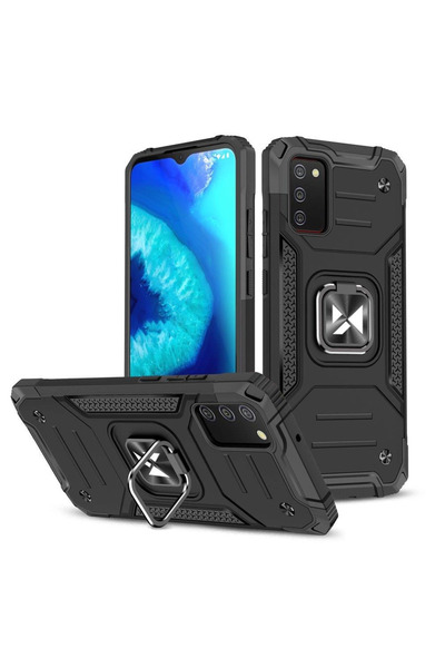 WOZINSKY Husă hibridă blindată Ring Armor cu suport magnetic pentru Samsung G...