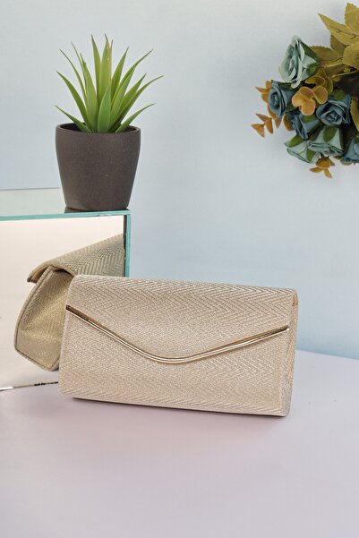 weem bag إيليسارا EB0204 |   حقيبة فستان سهرة أنيقة بتصميم مثلث منقوش