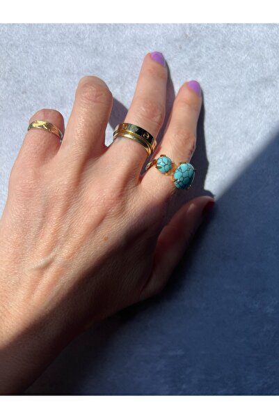mitico jewellery Blue Naomi Ayarlanabilir Yüzük