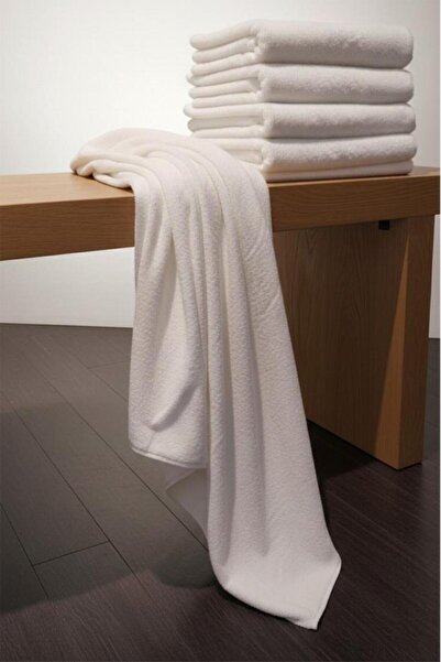 Çeyiz Diyarı White Cotton 100% Cotton 100X150 cm Large Bath Towel
