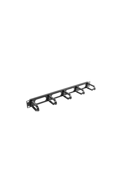 Lanberg Organizator de cabluri 19"1U negru