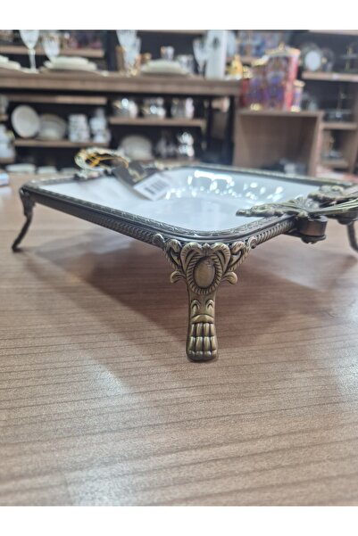 ERVA ROY KING Royking Elegance Kare Sunum Tabak Antique 36 CM