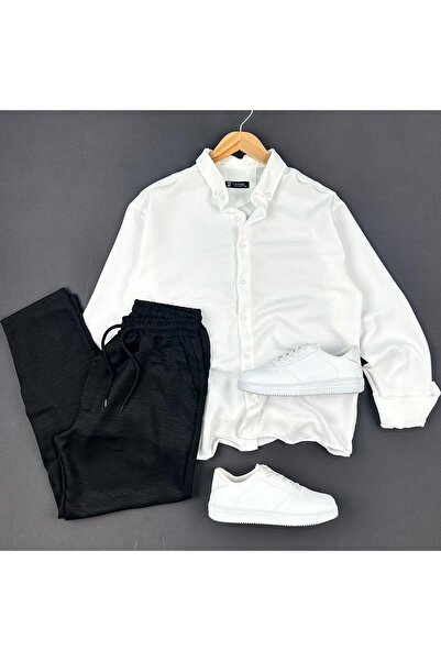THEGENTMAN Sofia Linen Shirt Baggy Linen Trousers Set Men's