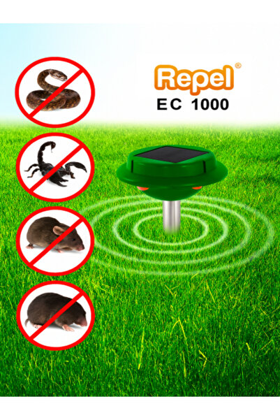 Repel EC 1000 V2 Güneş Enerjili Fare Köstebek ve Sürüngen Kovucu 1000 M²