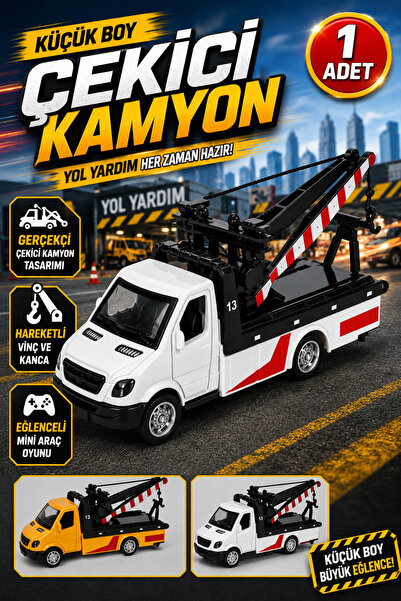 Tamsena Store Oyuncak Araba Çekici Kamyon Küçük Boy Metal Görünümlü Kurtarıcı...