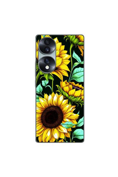 OEM Husa compatibila cu Honor 70 Silicon Gel Tpu Model Floarea Soarelui AI