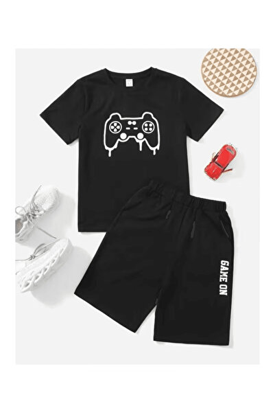Eritqaa Game on Printed Shorts Set