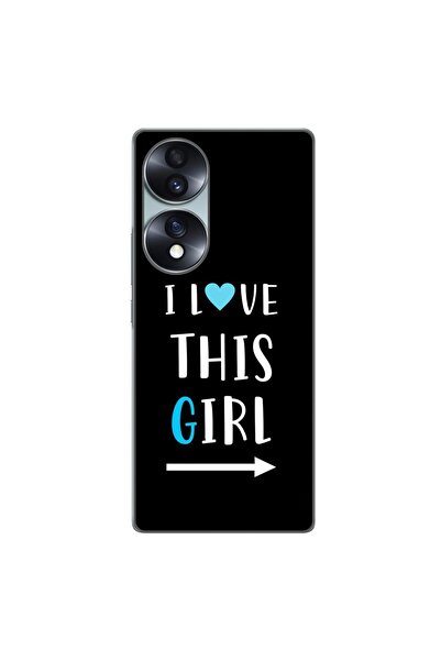 OEM Husa compatibila cu Honor 70 Silicon Gel Tpu Model Cupluri I love This Girl