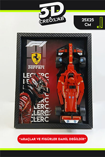 3Dcreo.lab Lego Formula 1 Speed Champions Uyumlu Pilot Baskılı Sanatsal Sergi...