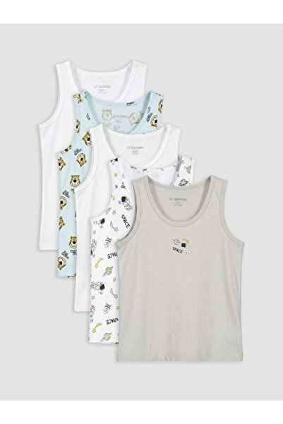 LC Waikiki Esvab • Modern & Distinctive Printed Boys' Tank Top 5-Pack