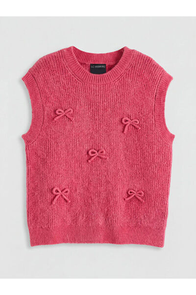 LC Waikiki Girls' Knitwear Sweater with Bow Detail from Uzg Store for Style E...