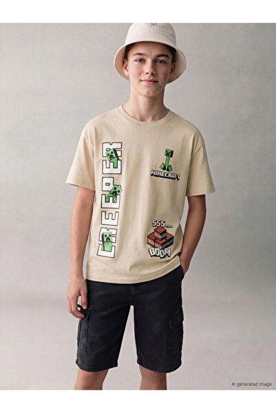 LC Waikiki Sjajni izbori iz Shining Store-a Zero Roba Ovratnik Minecraft T-sh...