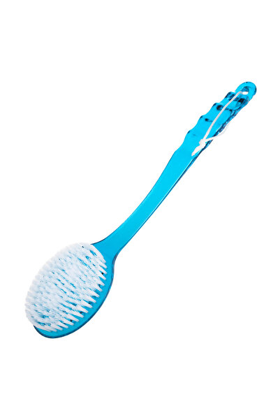 Zumzeria Perie de baie pentru masaj din plastic albastru cu mâner de 36cm
