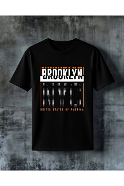 COMVİCHO Usa Orange Printed Oversize T-Shirt