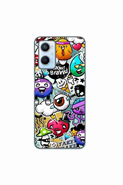 OEM Husa compatibila cu Oppo A96 4G Silicon Gel Tpu Model Pop Art Graffiti