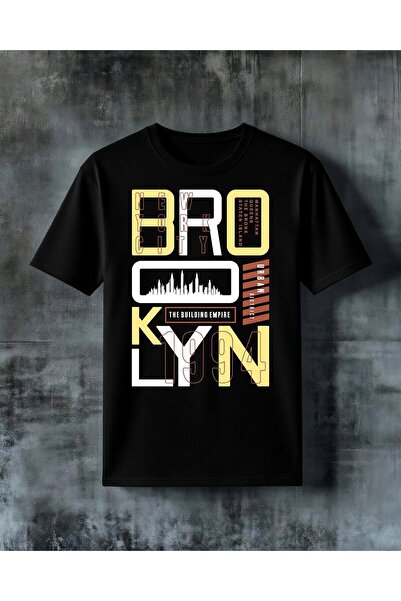 COMVİCHO New York City Book Cover Printed Oversize T-Shirt