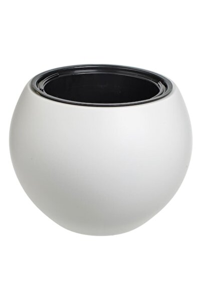 OEM White Round Plastic Pot Ø40x30cm - 9L