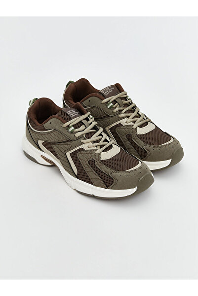 LC Waikiki Brown Lace-Up Men's Sneakers