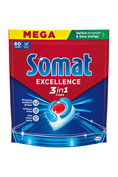 Somat Detergent capsule pentru masina de spalat vase Excellence 3 in 1 Caps, ...