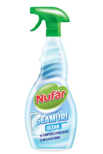 Nufar Solutie curatare geamuri Ocean, 500 ml