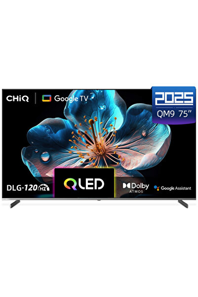 CHİQ Chic Smart Tv, 75 ", Qled, 4 Hdmi, 2 Usb, 2 Gb Ram, 16 Gb Storage, Frame...