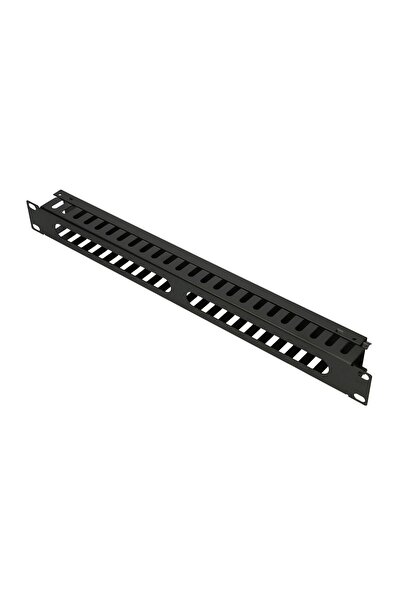 Extralink Organizator de cabluri 1U de 19 inch cu capac
