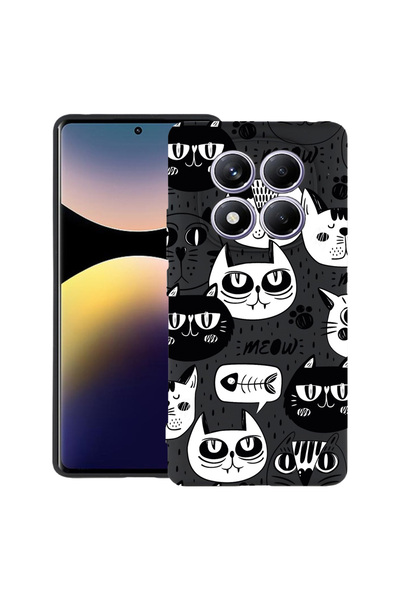 bestcase Husă TPU Ultra Subțire pentru Xiaomi Redmi Note 15 Pro 4G, Pisici Co...