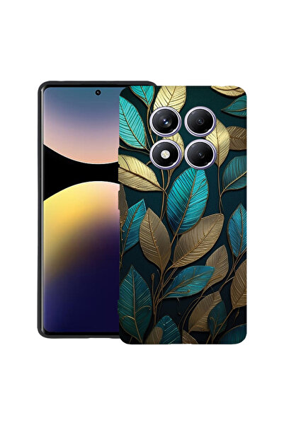 bestcase Husă TPU Ultra Subțire pentru Xiaomi Redmi Note 15 Pro 4G, Pene Auri...