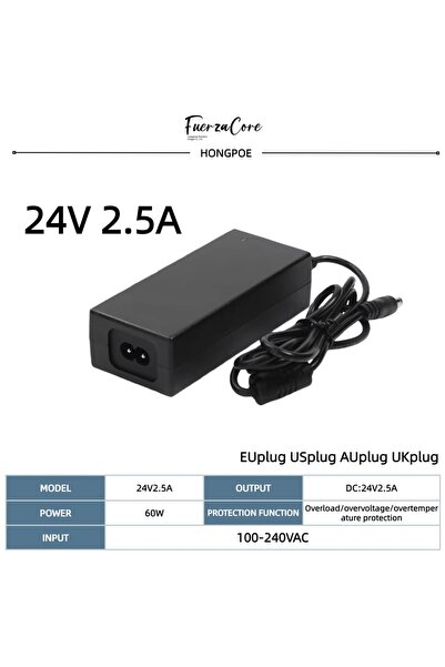 Choice12 EU 24V 2.5A 48W 60W 72W 96W 120W Power Adapter Supply AC 110V/220V T...