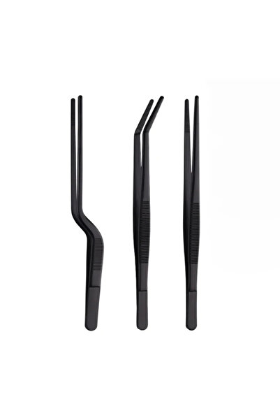 Choice1 black 3 pcs 3/5/6 pcs Kitchen Tongs, Stainless Steel Culinary Plating...