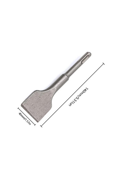 Choice 40X140MM SDS PLUS Shank Electric Hammer Masonry Point Groove Flat Chis...