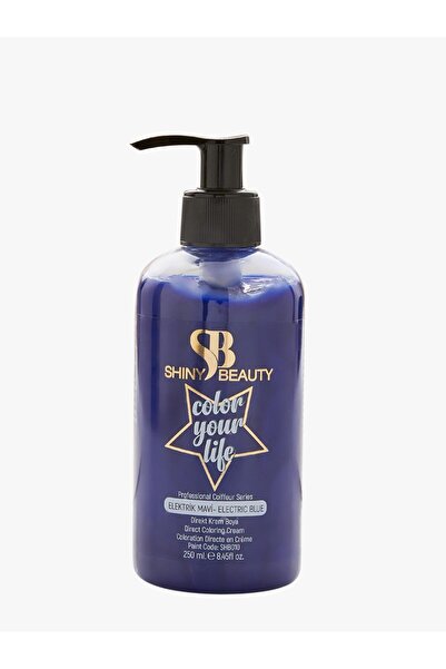 Shıny Beauty Elektrik Mavi Geçici Krem Saç Boyası 250 ml