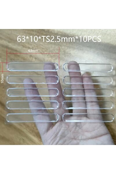 Choice 63 × 10 × 2.5 مم، 10 قطع، 100 قطعة، واقي جداري شفاف من السيليكون ذاتي ...