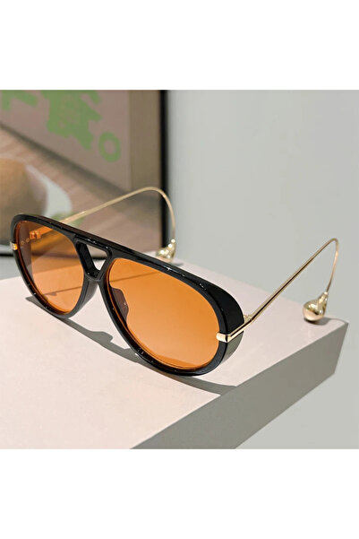 Choice4 as picture shows black-orange GM LUMIAS Oversized Pilot Sunglasses Ne...