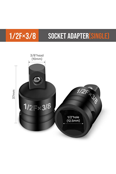 Choice 1 2 To 3 8 Hi-Spec Impact Drive Socket Converter Adapter For Size Conv...