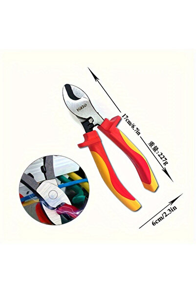 Choice4 03 6/7/8 Inch Professional Cutting Pliers Wire Stripping Tool Side Cu...