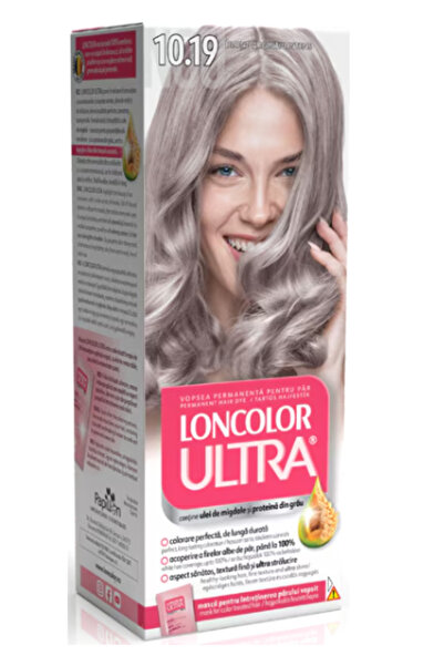 Loncolor Ultra Vopsea de par permanenta 10.19 Blond Argintiu Intens,100 ml