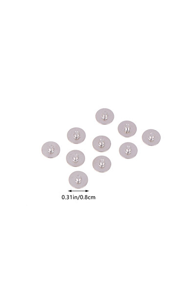 Choice Silver 10Pcs Big Flat Head Laptop LCD Axis Shaft Hinge Screws Carbon N...