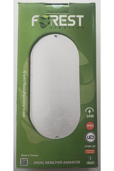 Forest Ardıç 30W Sıva Üstü Led Nemliyer Armatür IP65 Beyaz Işık