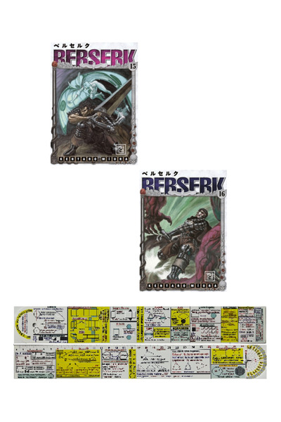 Destek Yayınları Berserk 15-16. Ciltler Manga Seti + Özel Cetvel