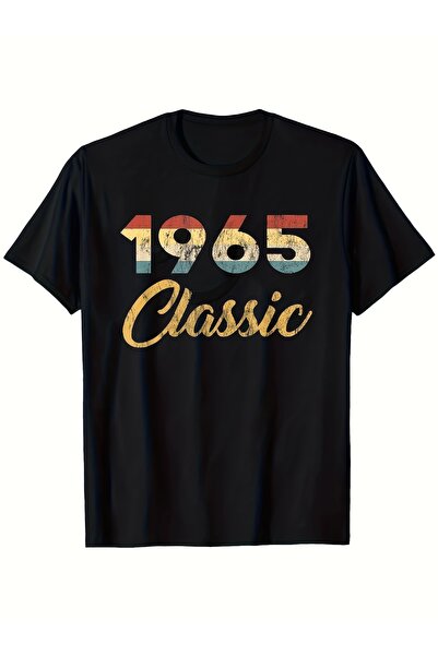 Sovae تي شيرت رجالي بنمط كلاسيكي ريترو 1965