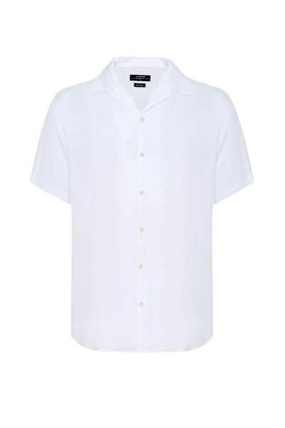 S13 Store Apaş Yaka Oversize Kısa Kollu Erkek Gömlek