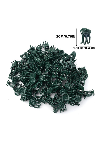 Choice 500pcs Green Wholesale Mini Plant Support Clips for Garden Flower Orch...