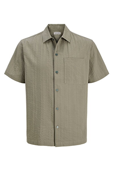 Jack & Jones Erkek Relaxed Fit Kisa Kollu Gömlek - Easton