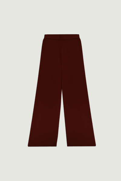 Msrlassn Plum Loose Fit Knitwear Women's Trousers